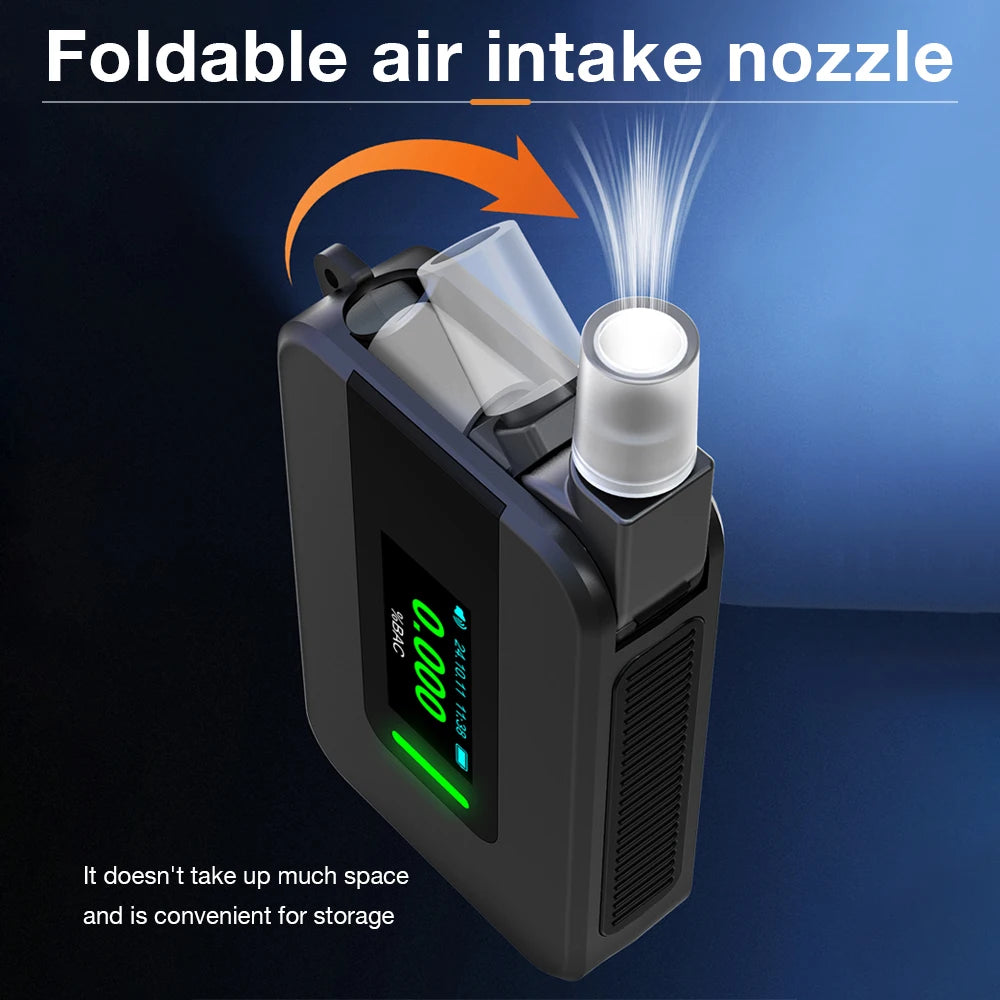 D1000 Digital Breath Tester &ndash; LCD Display USB Rechargeable