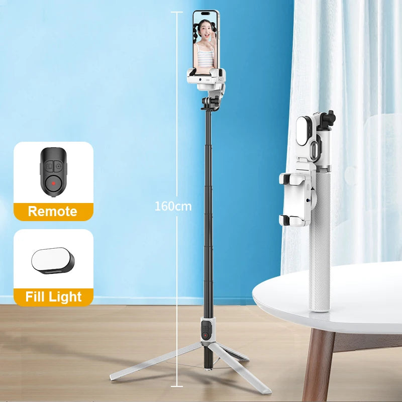 AOCHUAN 1-Axis Handheld Gimbal Stabilizer &ndash; AI Face Tracking and Gesture Operation White