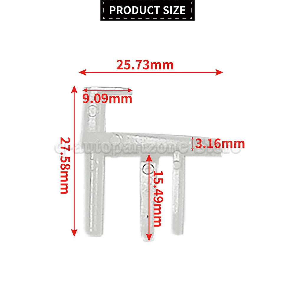 SP042019Z Window Blind End Clips for Seitz Dometic Flyscreen - 5 L/H &amp; 5 R/H Pairs