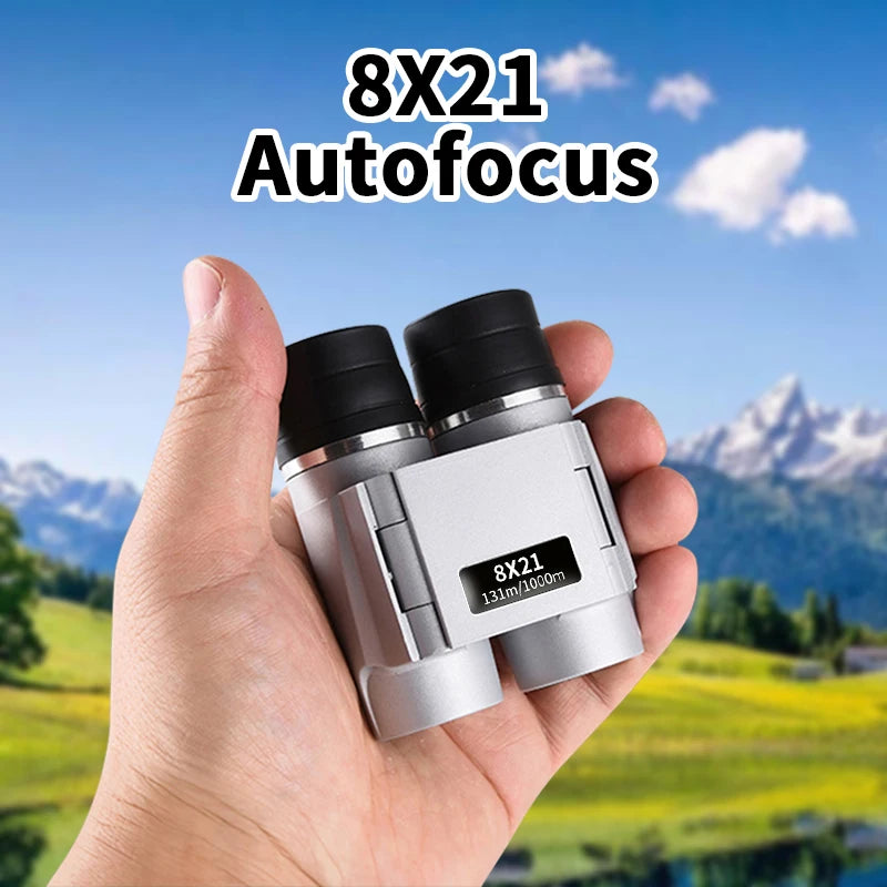 Portable 8X21 Binoculars &ndash; IPX4 Waterproof And Lightweight