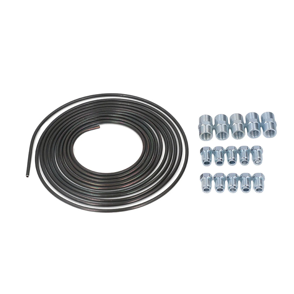PVF Coated Steel Brake Line Kit 5m with 4.75mm Connectors, DOACT Automotive
