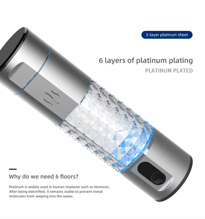 DRVODA Hydrogen Water Generator Bottle - PEM Purifier