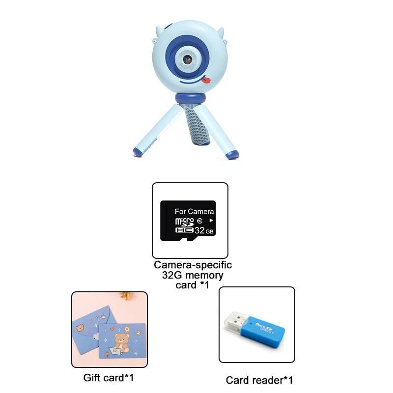 Toy Digital Video Camera For Children - Fun Kids Camera Blue-Camera