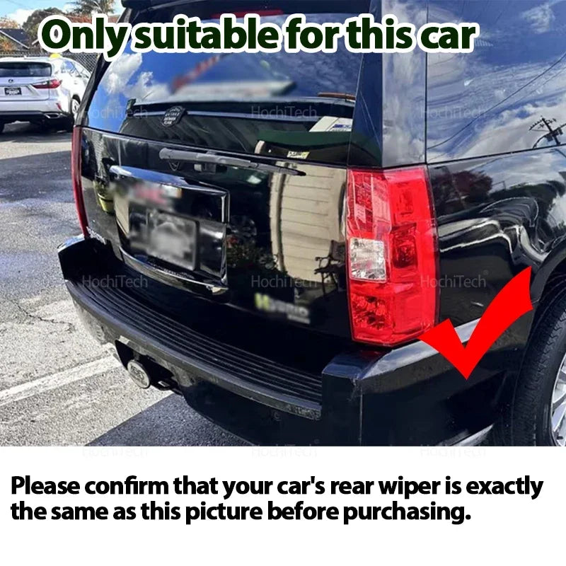 Cepillo de Limpieza de Ventana de Puerta Trasera de Plástico para Chevrolet GMC Cadillac Tahoe Suburban Yukon Escalade 2007-2014