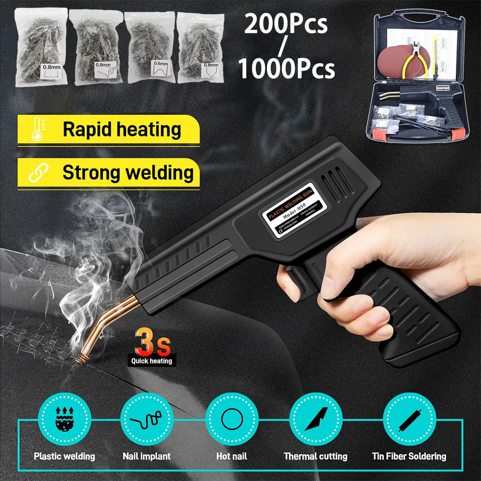 50W Plastic Welder Hot Stapler Kit for Easy Home DIY Car Bumper Repair
