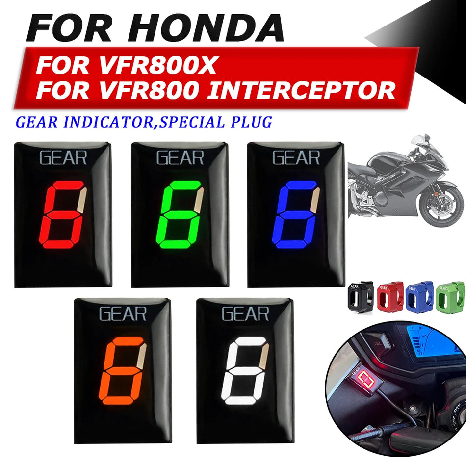 Honda VFR800 VFR800X Versnellingsindicator Display Met LED ECU Bevestiging Voor 2006-2014 Motorfiets