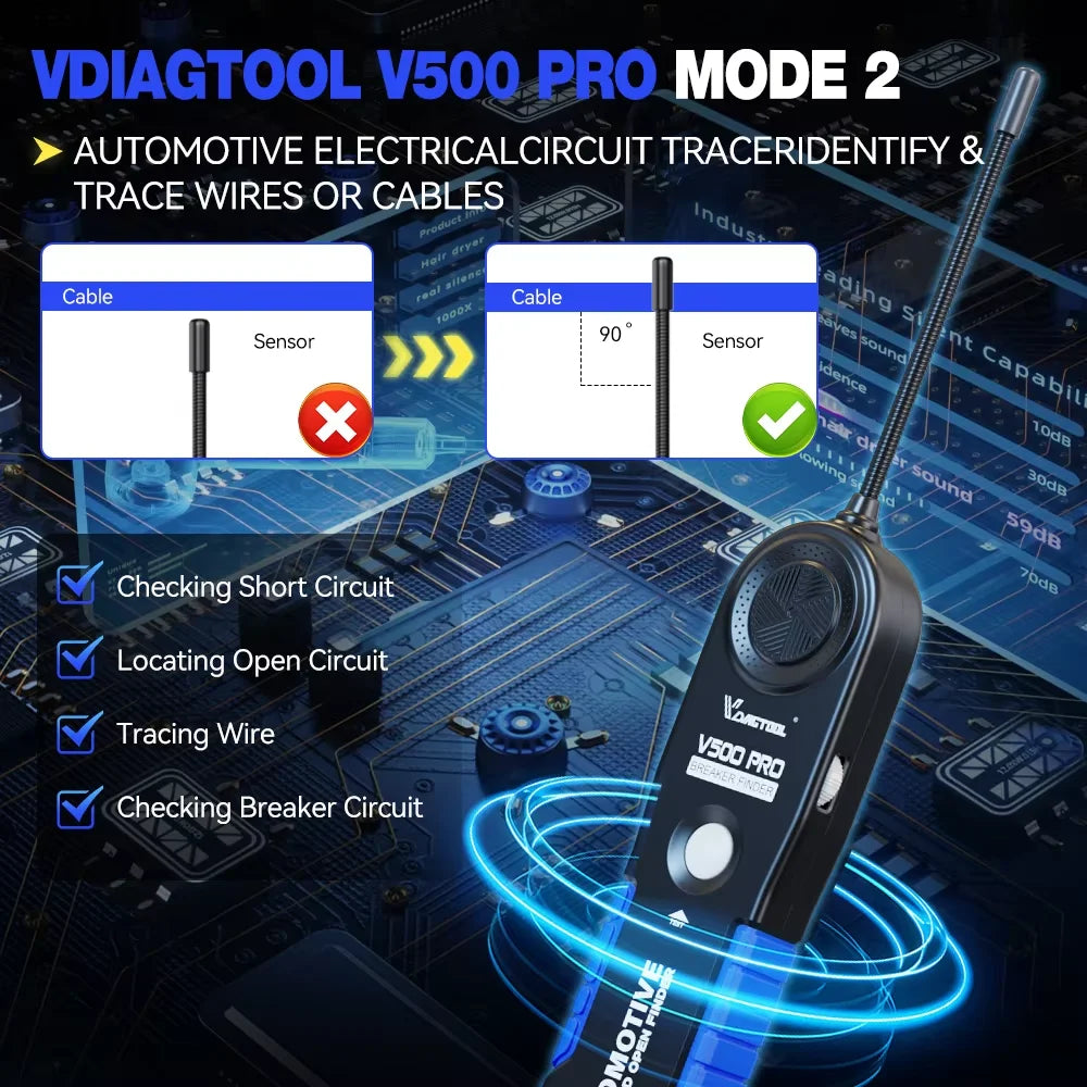 VDIAGTOOL V500Pro &ndash; All In One Car Electrical Tester Kit