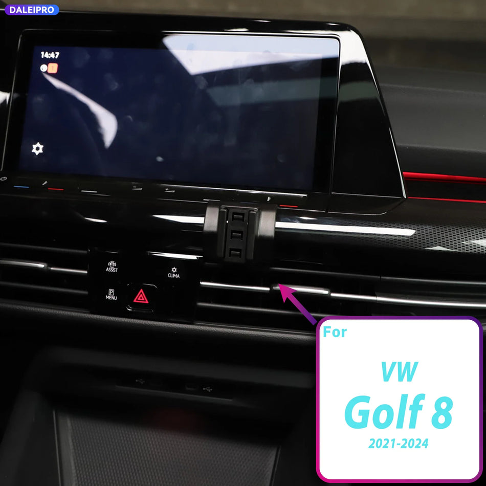Държач за телефон в кола с основа и 66W зареждане за Volkswagen Golf 8 MK8