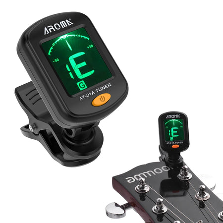 AROMA AT01A Rotatable Clip On Tuner &ndash; One Button Operation