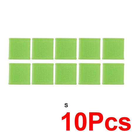 10Pcs Sports Finger Sleeves &ndash; Medical-Certified Silicone Protection Green-S-10Pcs / CHINA