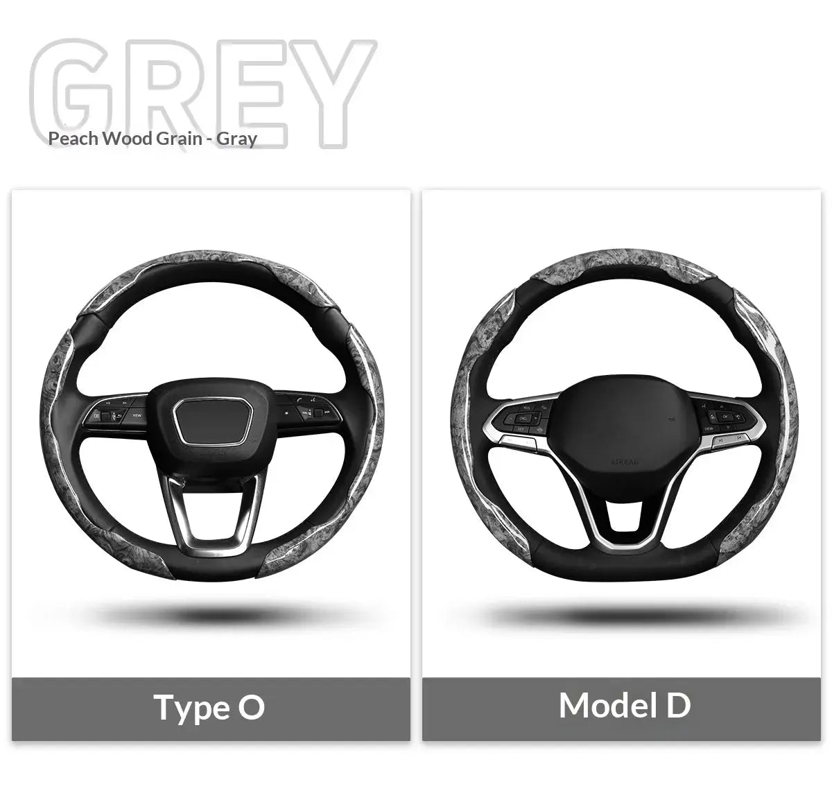 3-Piece Segmented Texture Car Interior, Steering Wheel Cover, Anti-Slip Decoration, Comfortable to the Touch by InterCyprus Trading Ltd