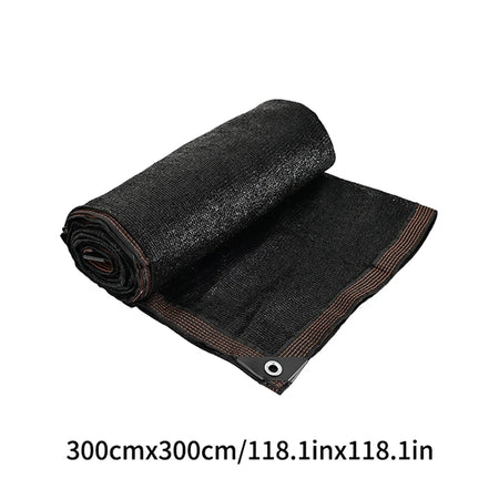 Durable Black Outdoor Anti-UV Shade Net for Versatile Sun Protection 3x3M
