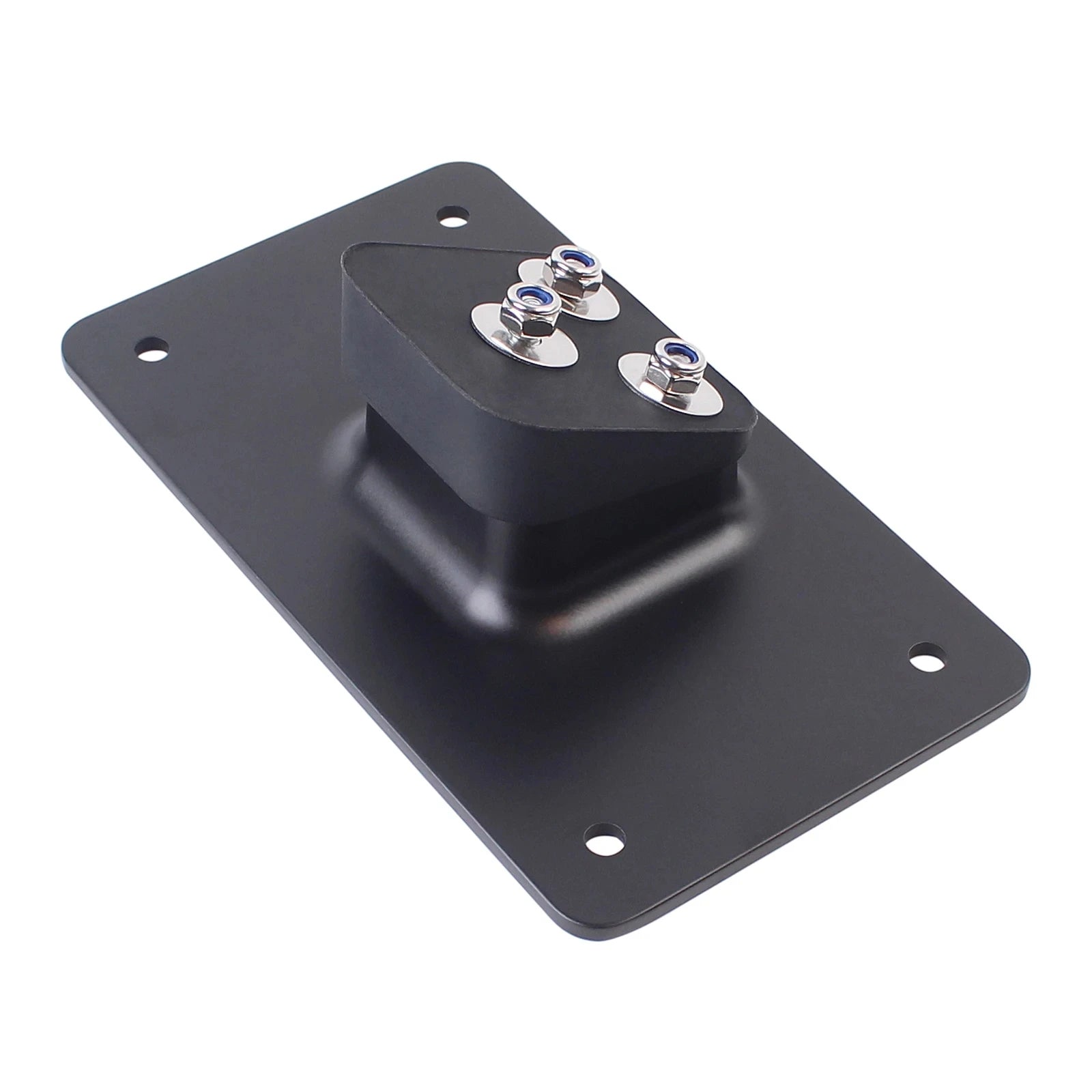 Motorcycle Black 3 Holes License Plate Mount Bracket &ndash; Durable Metal Construction