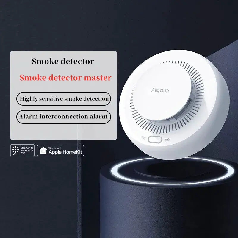 Aqara Zigbee 3.0 Smoke Detector With Fire Alarm Alert For Home Security by InterCyprus Trading Ltd