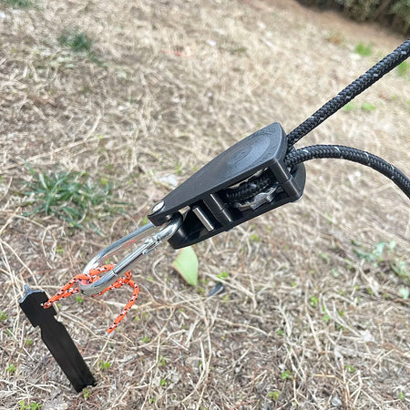 6mm Reflective Camping Tent Tie Down Rope with Pulley and Buckle