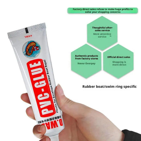 60ML PVC Adhesive Inflatable Boat Repair Glue SUP Repair Glue Tubes Inflatable Boat Paddle Board Kayak Tube Repair Glue