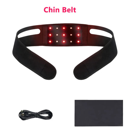 Red Infrared LED Light Belly Slimming Pad &ndash; Fat Burning Chin Belt With Box