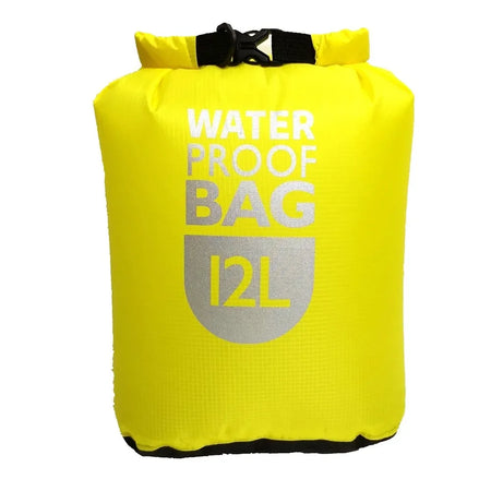 Waterproof Dry Sack Bag for Outdoor Adventures - 6L &amp; 12L Options Yellow12L / CN (Origin)