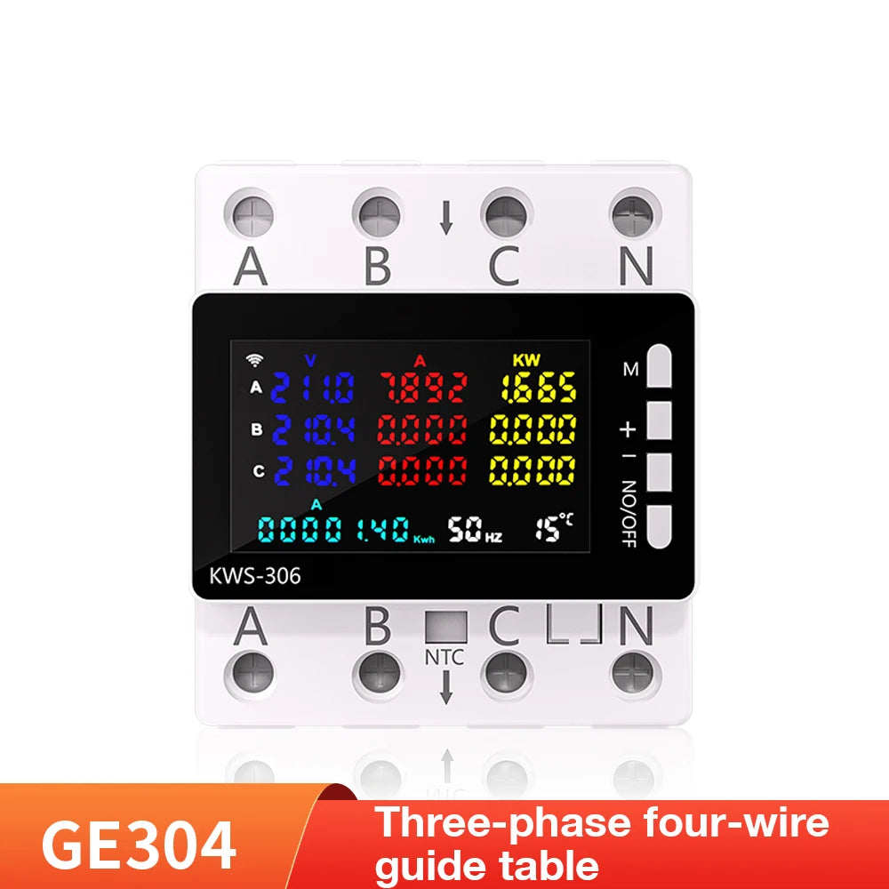 KWS-306 Three-Phase Meter &ndash; Digital Watt-Hour Display GE304