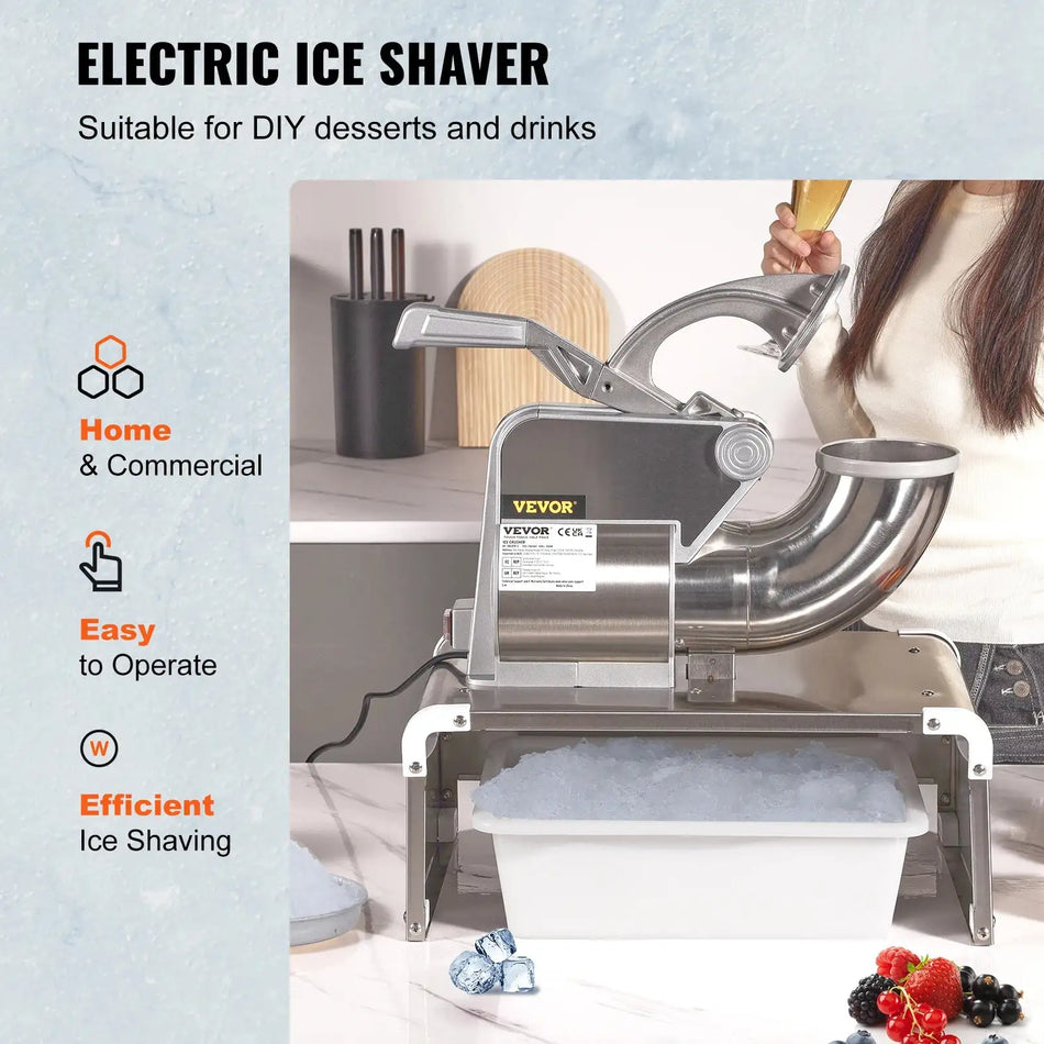 500 LbHr Electric Snow Cone Maker Dual Blades
