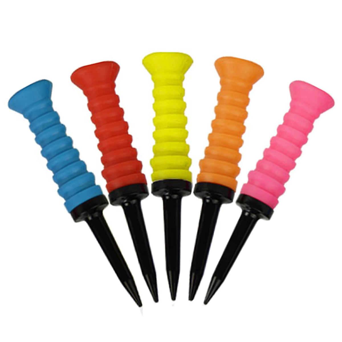 5Pcs Premium Elastic Golf Tees &ndash; Durable and Flexible Performance