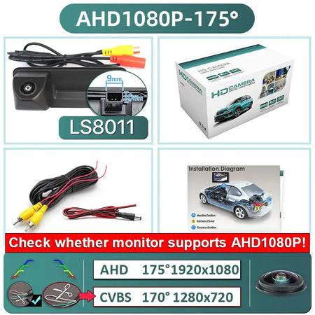 Rear View Camera With 170 Degree Lens For VW Skoda Audi A1 A3 A4 A5 A7 by InterCyprus Trading Ltd