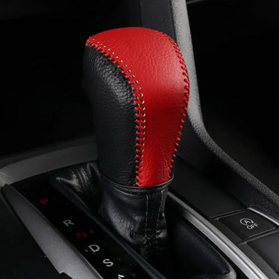 Copertura pomello cambio Honda Civic X in pelle per 2016-2021