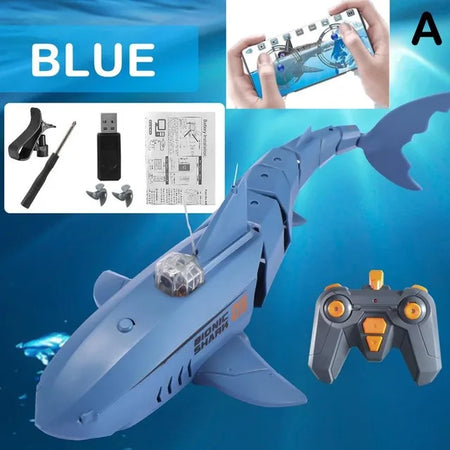 RC Submarine Boat Toy &ndash; 480p Underwater Camera blue App control