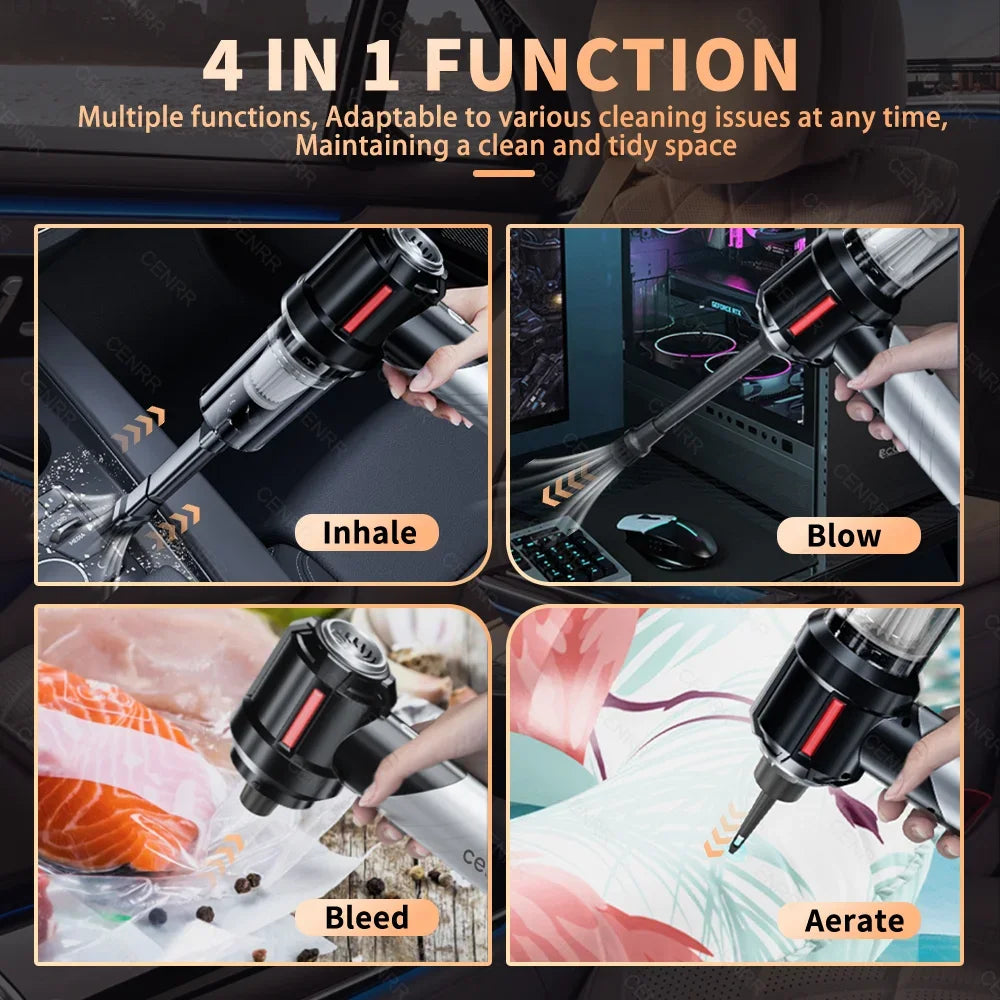 CENRR Portable High Pressure Handheld Car Vacuum Cleaner