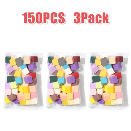 YIKOOLIN 50/200PCS Gradient Nail Sponge Set &ndash; Mini Sponges Color Sponge 150Pcs