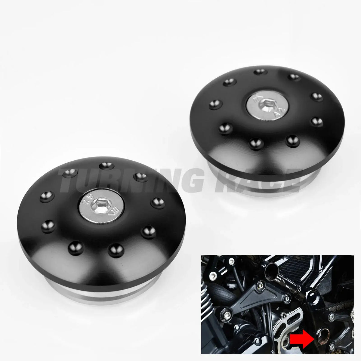 Frame Hole Plug Kit for Kawasaki Z900RS / CAFE / SE 2018–2026 CNC Aluminum Frame Guard Insert Cap Cover Accessories by InterCyprus Trading Ltd