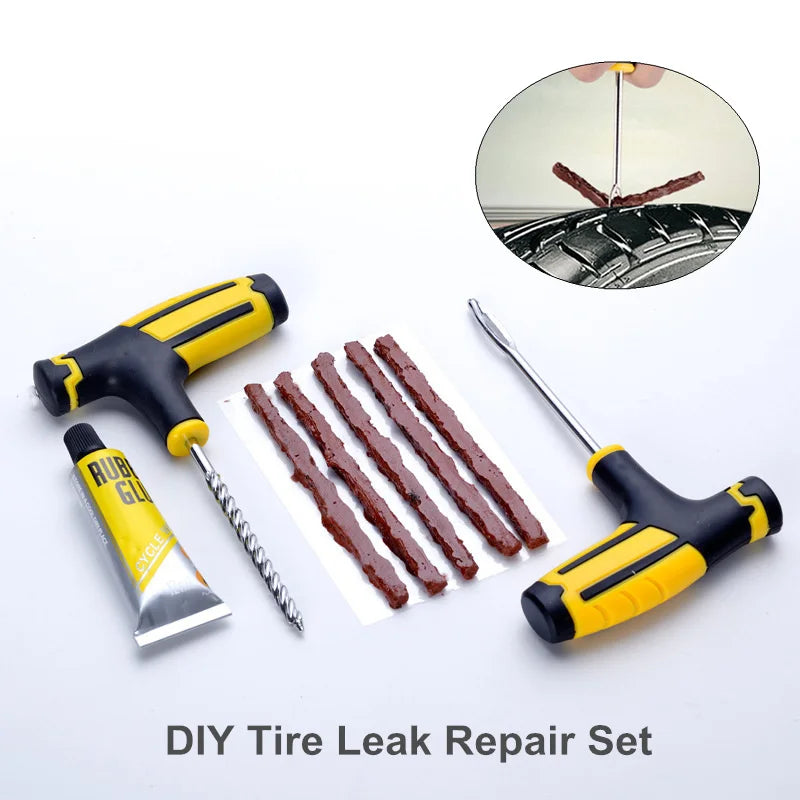 Car Tire Repair Kit - Durable, Portable, and Easy-to-Use with Super Glue 8pcs-2