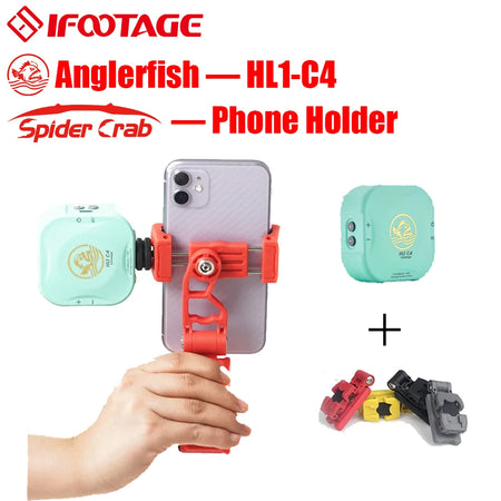 IFOOTAGE Adjustable Pocket Lights - Bi-Color 3200K-5600K HL1-C4 add Holder