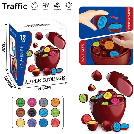 Apple Smart Egg 3D Puzzle &ndash; Fine Motor Skills Development BZS00626 E