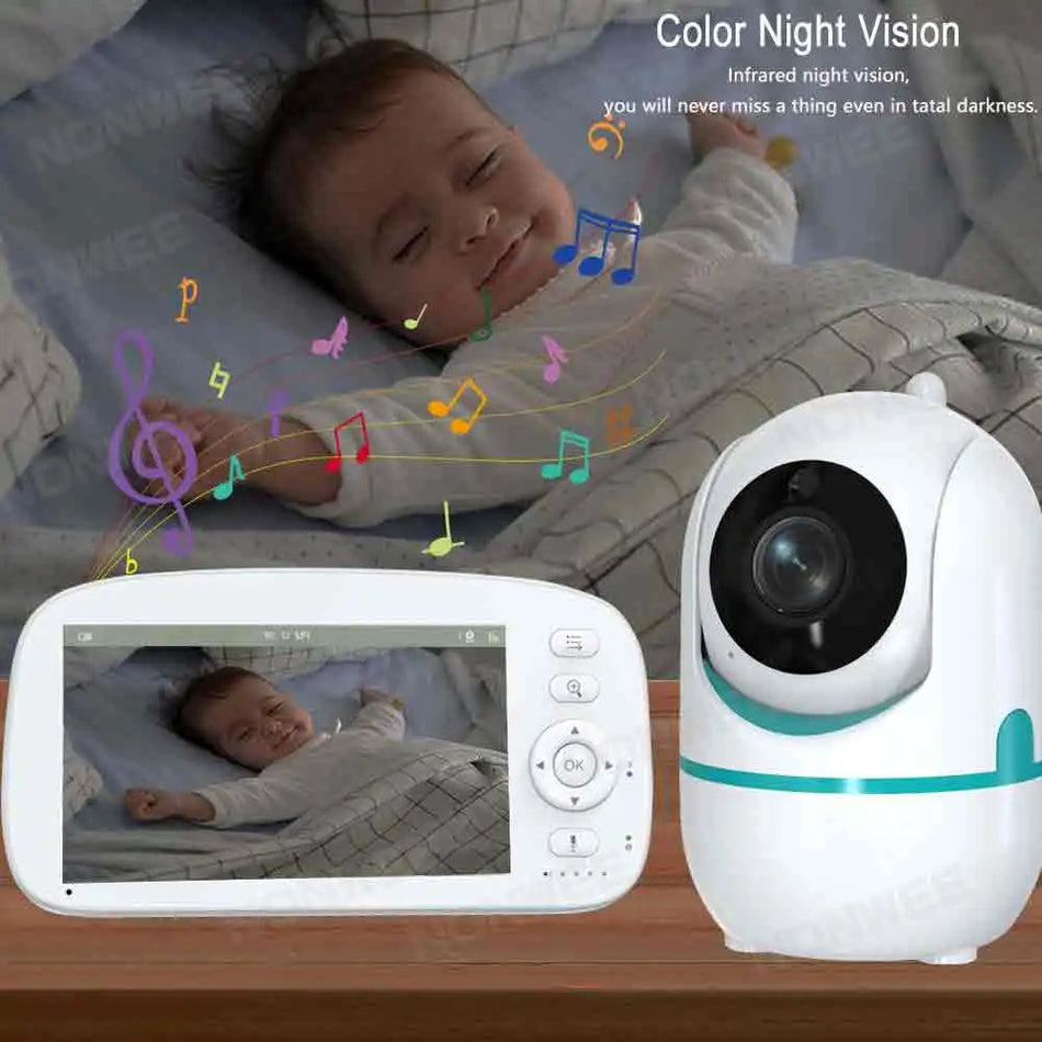 5-Inch HD Video Baby Monitor with Secure Wireless Audio &amp; Video