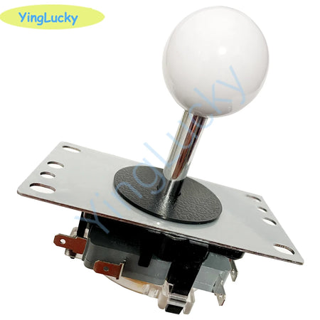 YingLucky Y-10 Arcade Joystick &ndash; Durable 4/8 Way Fighting Stick Parts With a white ball