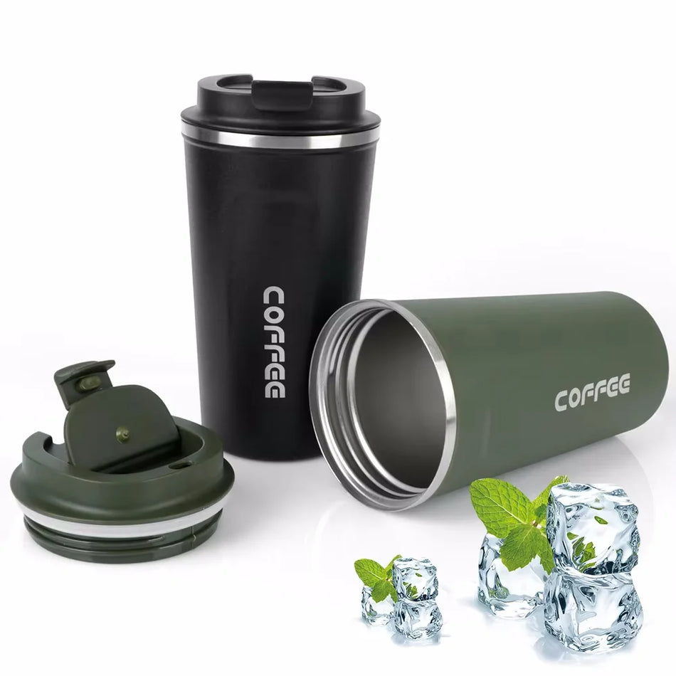 Tazza Termica da 510ml con Doppia Parete in Acciaio Inossidabile 304, Flask a Vuoto, Antifuga