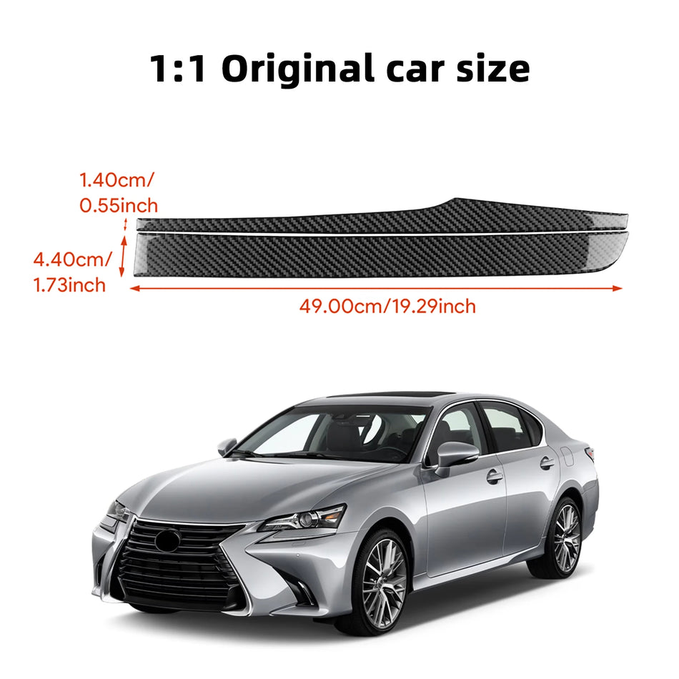 Moldura de consola central de fibra de carbono para Lexus GS 2012-2019