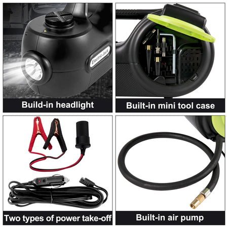 SucceBuy 4-In-1 Electric Car Jack 12V 5T &ndash; All-In-One Lifter