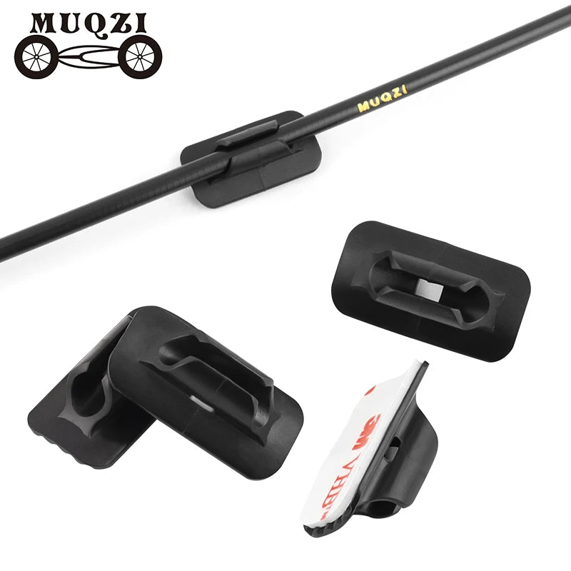 MUQZI 4pcs MTB Bike Brake Shifter Cable Housing Guide Clips &ndash; Durable Cable Management