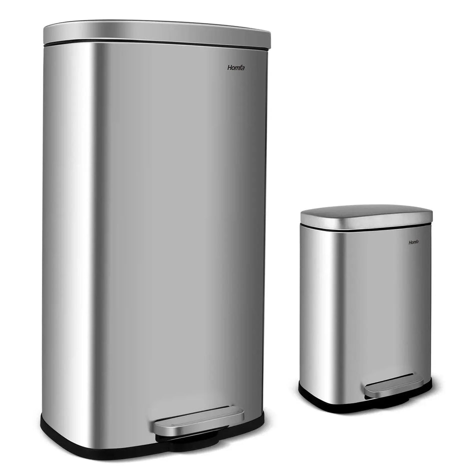 Cestino della spazzatura in acciaio inossidabile 30L 5L con chiusura morbida e pedale