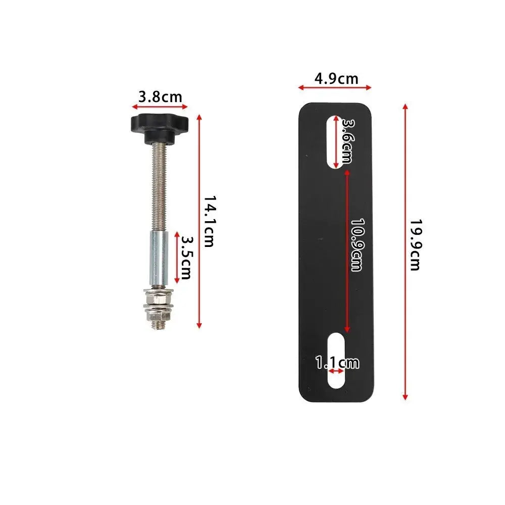 Mounting Pins Kits for Traction Boards Recovery Tracks 4.72"~6.69" Hole Spacing Support Track Bolts Bracket Set by InterCyprus Trading Ltd