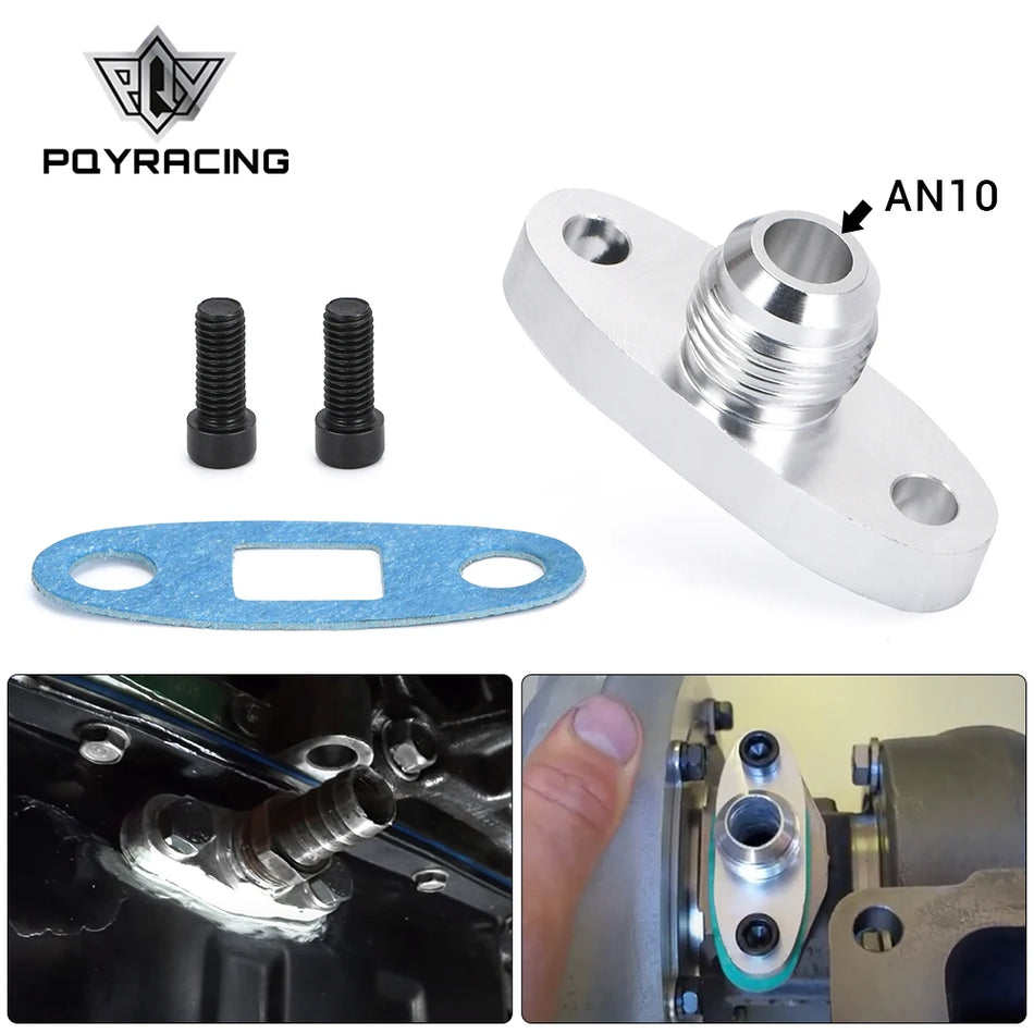 Turbo Yağ Tahliye Flanşı Alüminyum 10AN ODF01 GT40 GT42 GT45 GT47 GT55 T3 T4 için