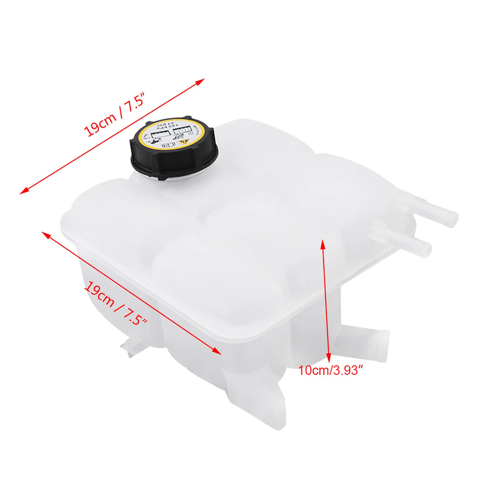 Coolant Recovery Tank Expansion Reservoir With Cap for Mazda 3 2004-2012 Premium Aftermarket Replacement