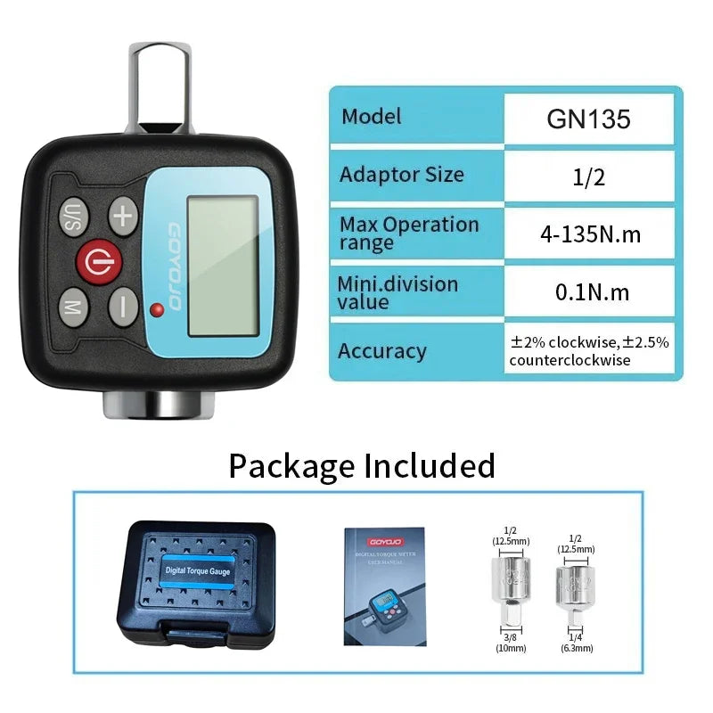 Professional Digital Torque Wrench Set for Precision Bike and Car Repair GN135