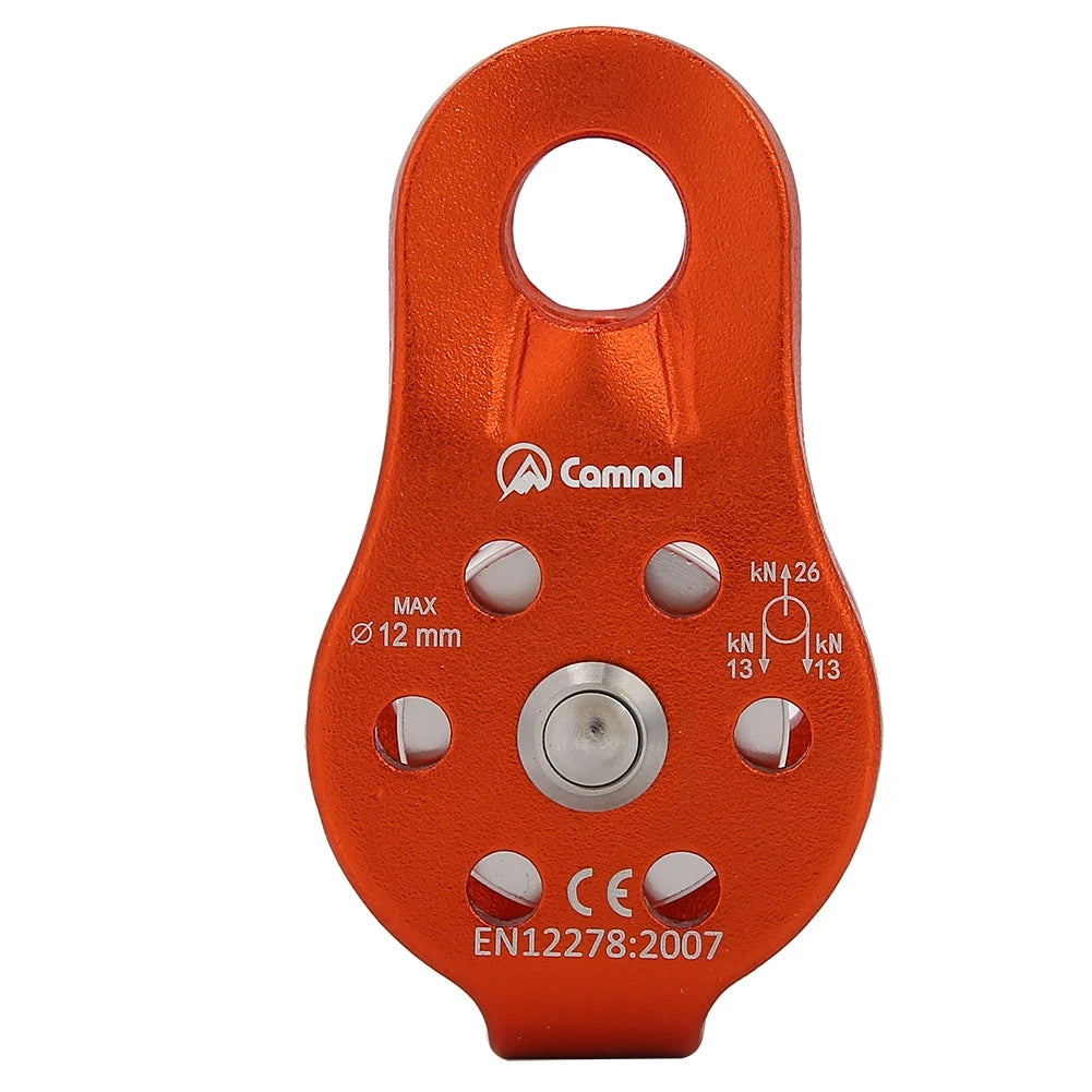 Rock Climbing Pulley 26KN &ndash; Alloy Heavy Duty Swivel Red