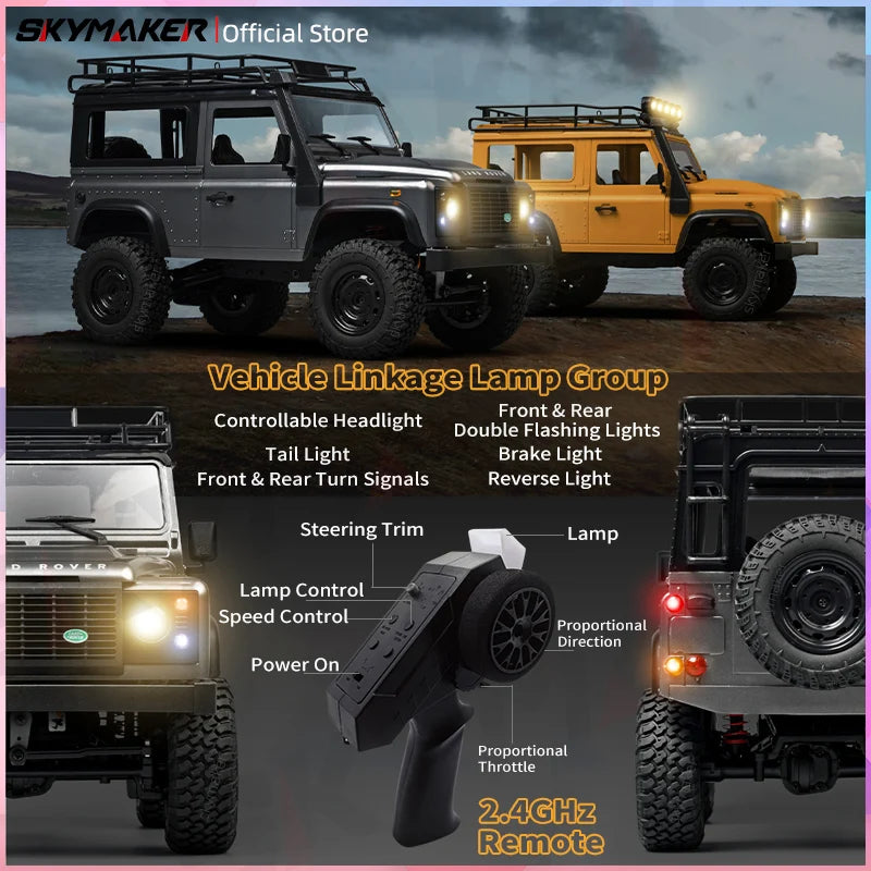 MN99s MN98 1:12 4WD RC Rock Crawler Defender - High Speed, Off-Road Adventure