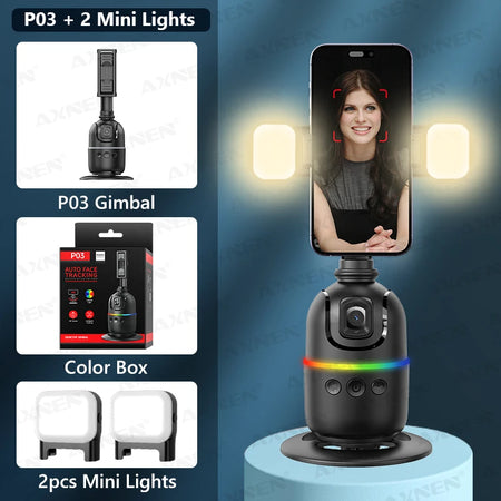 AXNEN P03 Gimbal Stabilizer &ndash; AI 360 Face Tracking Option 2 / CHINA
