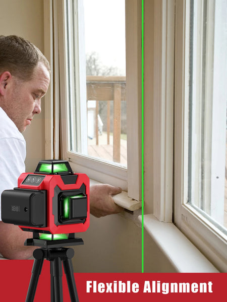 WEIDDW Professional 16-Line 360&deg; Green Beam Laser Level
