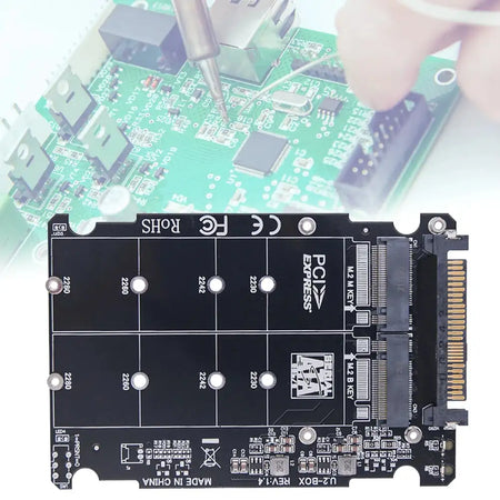 M.2 NVMe SATA To U.2 PCIe Adapter 2 In 1 NGFF SFF8639
